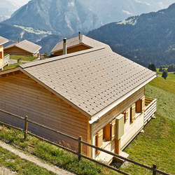 Einfamilienhäuser Urmein, Swisspearl Schweiz AG,  BVH + Partner AG, Bonaduz, by mtextur